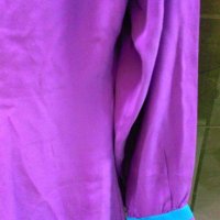 Блуза с дълъг ръкав, 100% естествена коприна, М, снимка 5 - Туники - 42205603