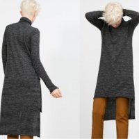 Zara knit -S,M- туника от фино плетиво с удължена задна част , снимка 1 - Туники - 40188209