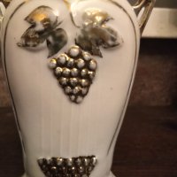 Порцеланова баварска ваза с позлата , снимка 3 - Вази - 30777986