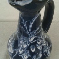 Автентична ваза -стомна от цветен порцеллан и керамично дъно, снимка 3 - Вази - 30770847