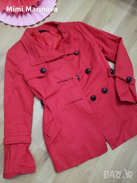 Стилно огнено Палто On line Luxury , снимка 1