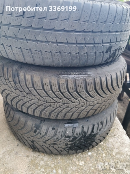 3 зимни гуми с джанти – 185/60 R15, снимка 1