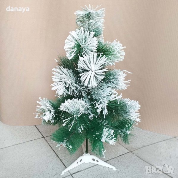 4204 Изкуствена коледна елха със сняг, 60см, снимка 1