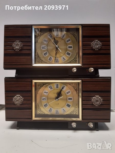 Японски оригинален часовник с латерна и будилник, снимка 1