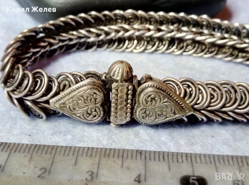 ВЪЗРОЖДЕНСКА СРЕБЪРНА ГРИВНА УНИКАТ - Миниатюра На СРЕБЪРНИ ПАФТИ с КОЛАН ВИСОКА ПРОБА СРЕБРО 48794, снимка 1