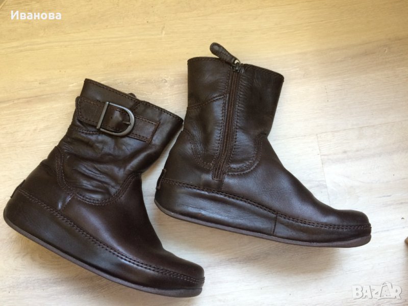 Удобни кафяви ботуши FitFlop № 38., снимка 1