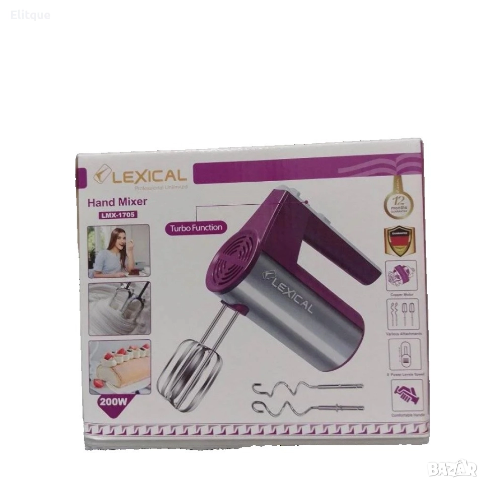 Ръчен миксер Lexical LMX-1705, снимка 1