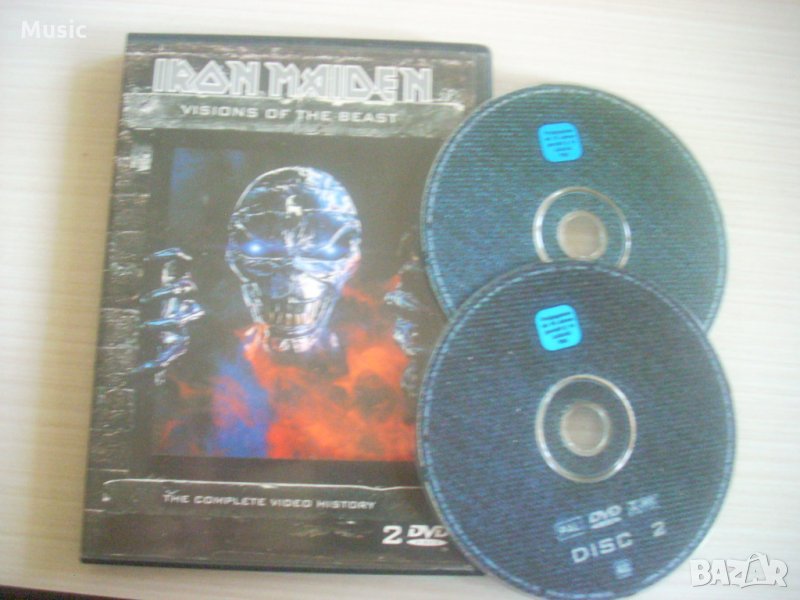 Iron Maiden - Visions of the beast. The complete video history - комплект от два матрични DVD диска, снимка 1