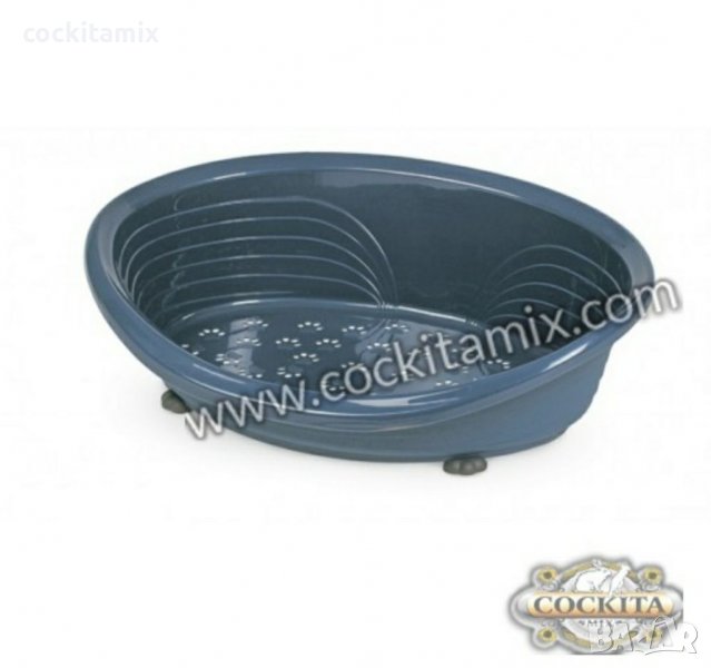 Пластмасово легло за кучета и котки цвят син MPS STRAKA 66 / СТРАКА 66 - размери 86/59/26в, снимка 1