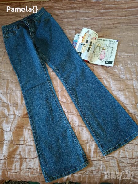 Дънки с широк крачол, снимка 1