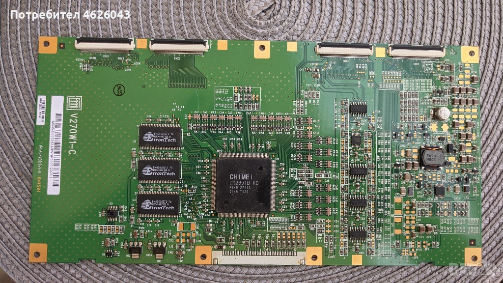 T-CON BOARD /ТИКОНИ/ ПЛАТКИ ПАНГЮРИЩЕ-1.7/HV32FHB-N02-47-6021088 , снимка 1