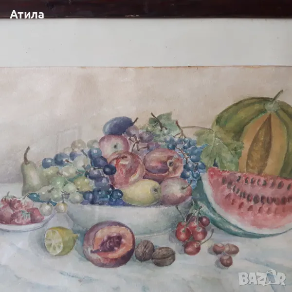 картина акварел 65/50 см, снимка 1