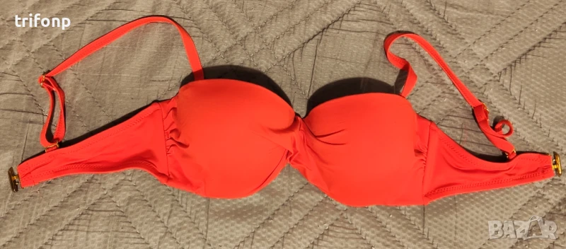 Дамски бански горнище - оранжево, снимка 1
