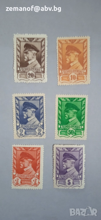 Марки Чекословакия Две серии 45 г и 67 г, снимка 1
