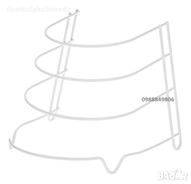 Метална поставка за тигани 27х25,5х23,5 см, снимка 1