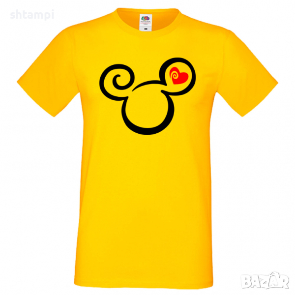 Мъжка тениска Mickey Head Love Подарък,Изненада,Рожден ден, снимка 1