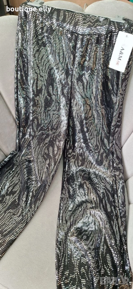 дамски панталон с пайети, снимка 1