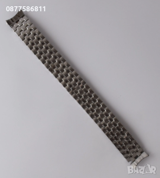 ЛАСТИЧНА ВЕРИЖКА ЗА ЧАСОВНИК ИЗВИТИ НАКРАЙНИЦИ.ЛАСТИЧНИ ВЕРИЖКИ ЗА ЧАСОВНИЦИ С ИЗВИТИ ПЛАСТИНИ., снимка 1