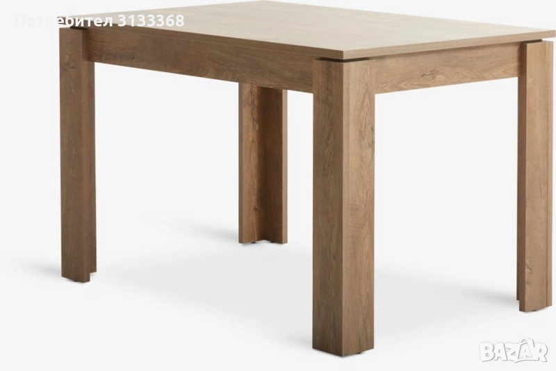 Кухненска маса VEDDE 80x120 див тъмен дъб, снимка 1