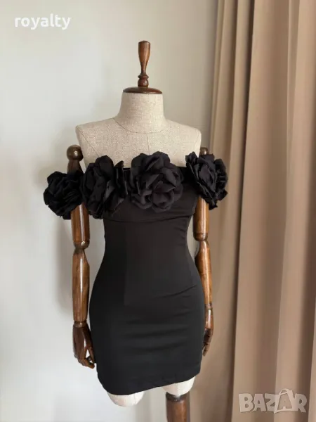 Черна дамска рокля , снимка 1