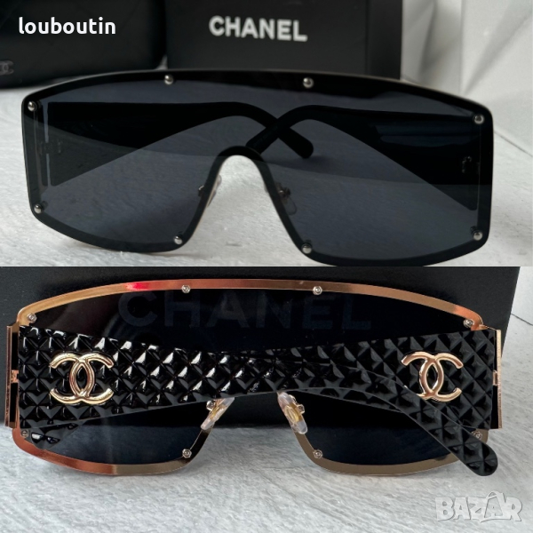 CH дамски слънчеви очила маска с лого, снимка 1