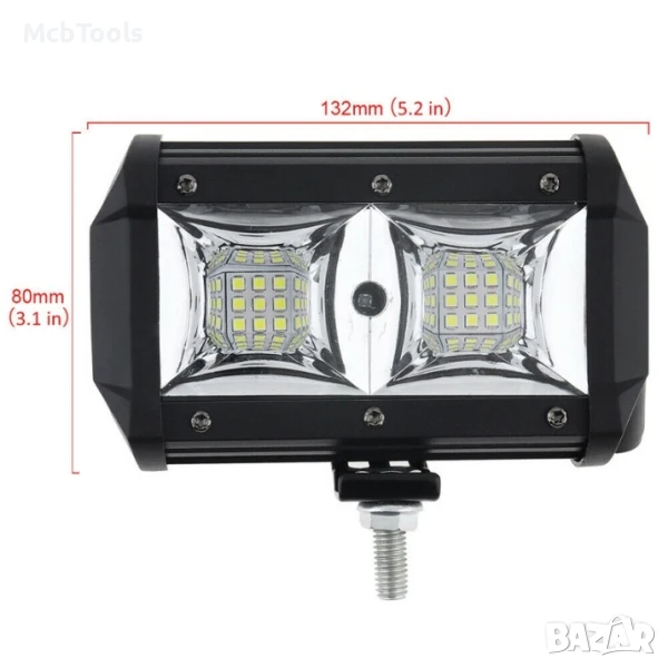 Диоден халоген 18 диода 54W - GUN1106, снимка 1