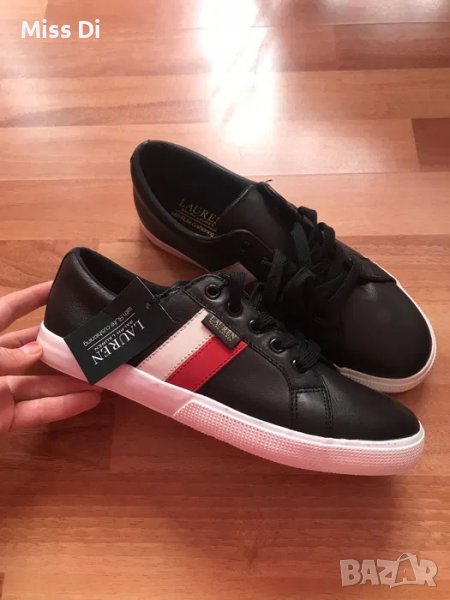 RALPH LAUREN черни кожени кецове,9/40!USA, снимка 1