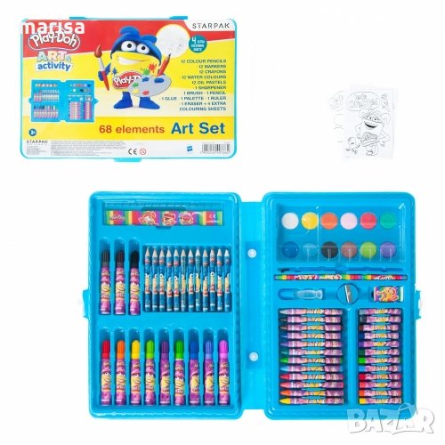 Комплект за оцветяване Play-Doh, 68 части 412614, снимка 1