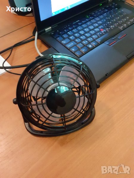 вентилатор настолен USB, тих и качествен, супер цена, снимка 1