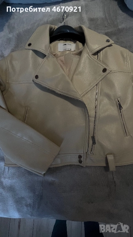 Дамско яке от еко кожа, носено два пъти, размер S, снимка 1