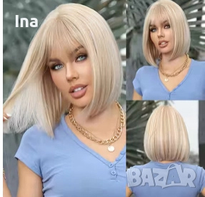 Руса каре перука, снимка 1