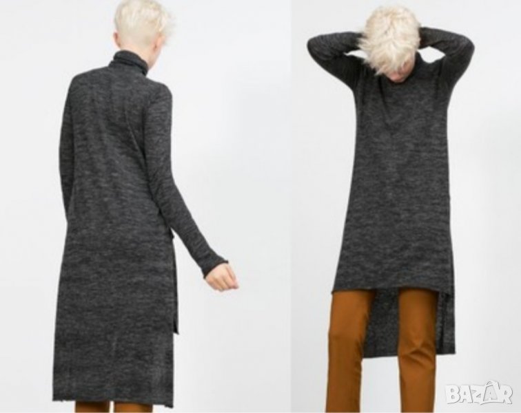 Zara knit -S,M- туника от фино плетиво с удължена задна част , снимка 1