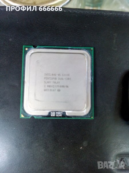 Intel Pentium Dual Core E2180 CPU Двуядрен Процесор Socket 775 сокет 2.0GHz 1MB 800MHz, снимка 1