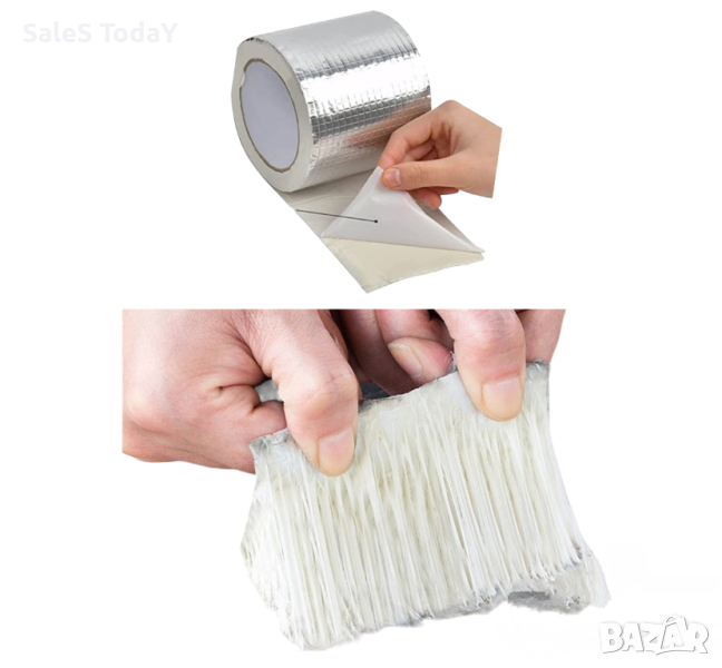 Тиксо за изолация, водоустойчиво, Бутилова самозалепваща лента, 5см х 5м, снимка 1