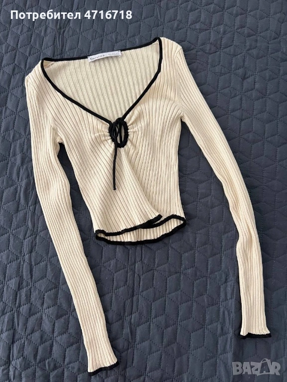 Пуловер. Бял, мек. пуловер., снимка 1