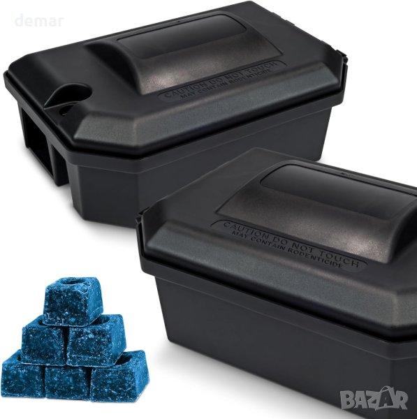 READY STEADY DEFEND Кутия примамка за гризачи и восък, (2 кутии и блокчета 500 g), снимка 1