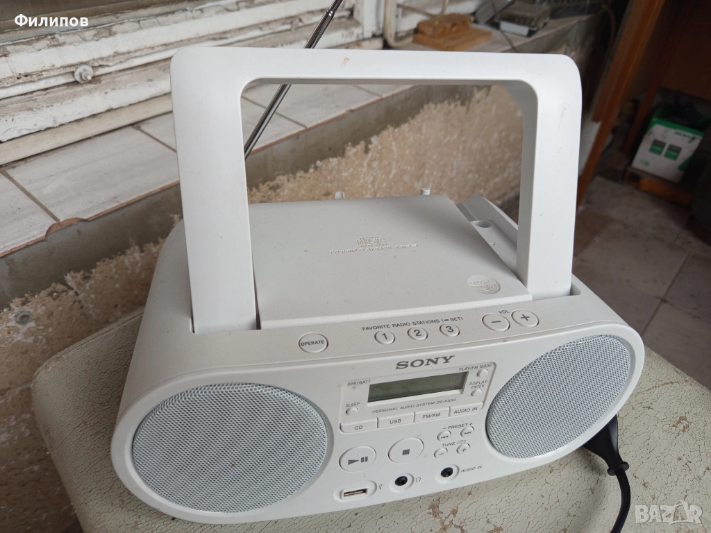sony zs-ps50 фм/юсб/аукс/диск мр3- 4в1, снимка 1