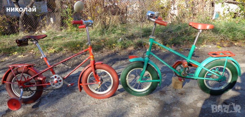 Ретро детски велосипеди марка ( Бабочка) Пеперудка два броя употребявани 1977 год. СССР, снимка 1