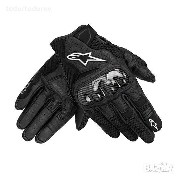 Топ Цена Мото ръкавици за мотор ALPINESTARS SMX-1 AIR V2 BLACK/BLACK, снимка 1