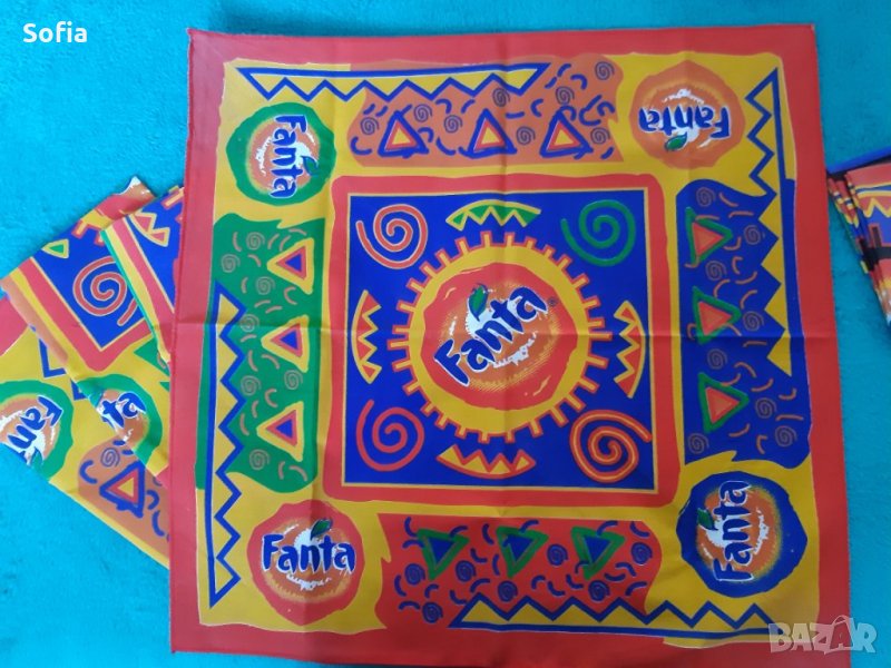 Кока Кола/Фанта за Фенове/Колекции:  3 вида FANTA bandana-шал, и с козирка- 90те, снимка 1