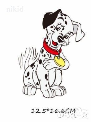 Куче Далматинец щампа термо апликация картинка за дреха блуза чанта, снимка 1