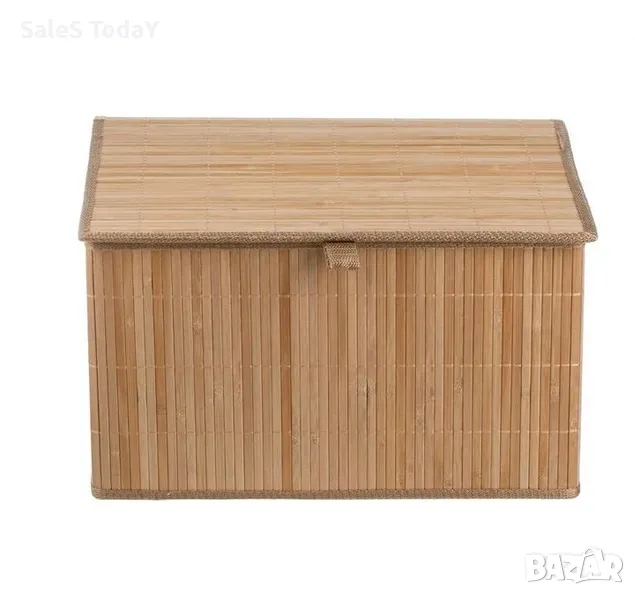 Кутия от бамбук с капак, 42x31x24 см, снимка 1