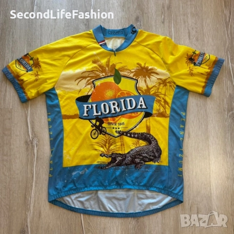 Велосипедна фланелка Pearl iZUMi Florida, серия Gator Select тениска L с 3 джоба