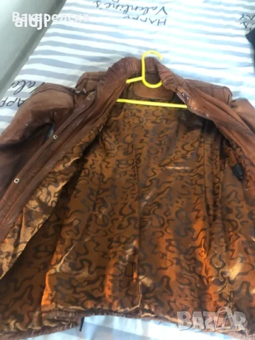 Кожено яке с подплата, снимка 2 - Якета - 54200510