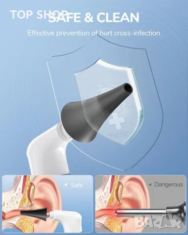 Професионален смарт отоскоп ScopeAround Otoscope Ear Camera, WiFi, снимка 6 - Уреди за диагностика - 48483362