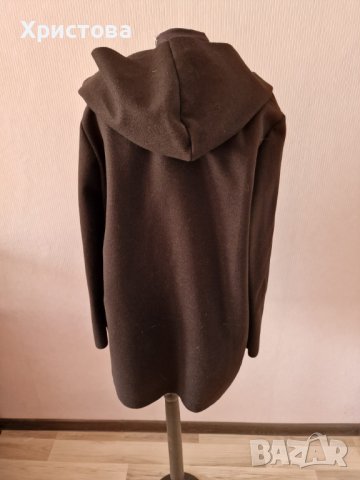 Преходно черно палто/манто с качулка - 29,00лв., снимка 4 - Палта, манта - 38551573