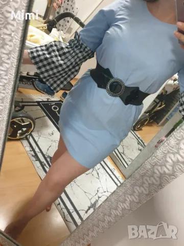 Asos Рокля с карирани широки ръкави S, снимка 2 - Рокли - 48512745