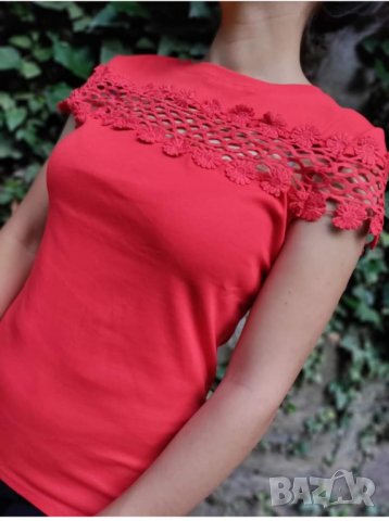 Ефектна блузка, снимка 9 - Тениски - 36770903