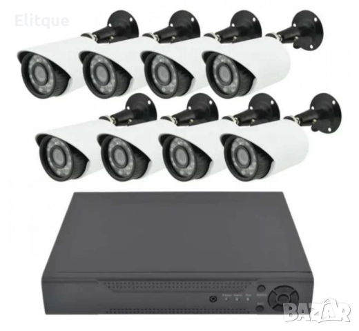 Комплект за видеонаблюдение,8 камери,без монитор,1.3MP, снимка 4 - Други - 52832254