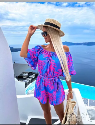 Стилен дамски гащеризон Различни цветове , снимка 3 - Гащеризони - 50394608